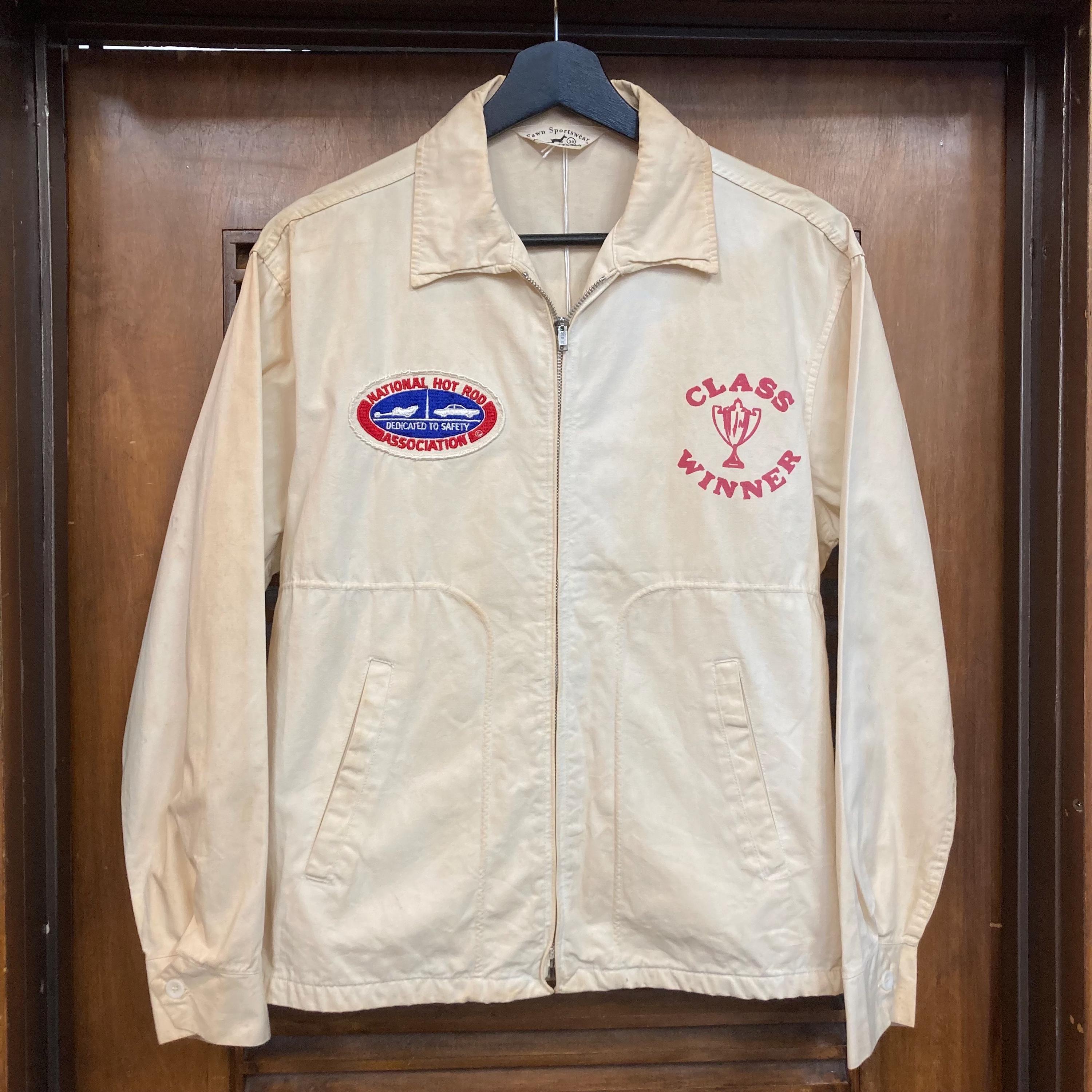 Lowrider flight jacket archive 裏原系 チェゲバラ Vintage 1950's NHRA Hot Rod Drag Race Class Winner Cotton