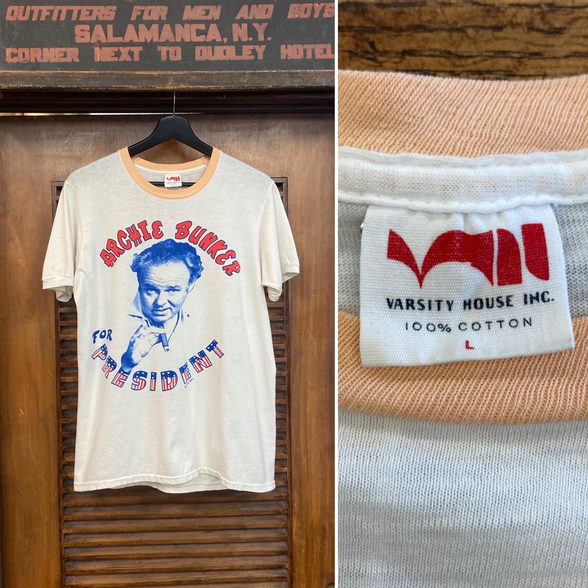 Vintage 1970's “varsity House” Archie Bunker for President Pop Art