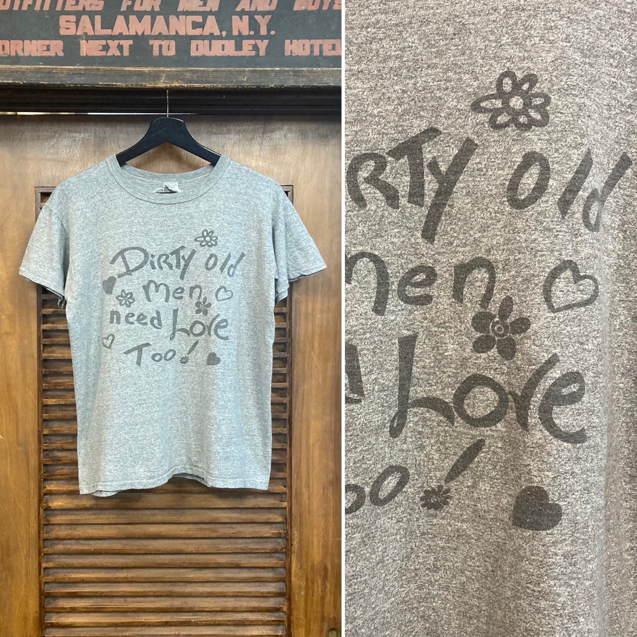 Vintage 1960s Original dirty Old Men Need Love Too Pop Art Hippie