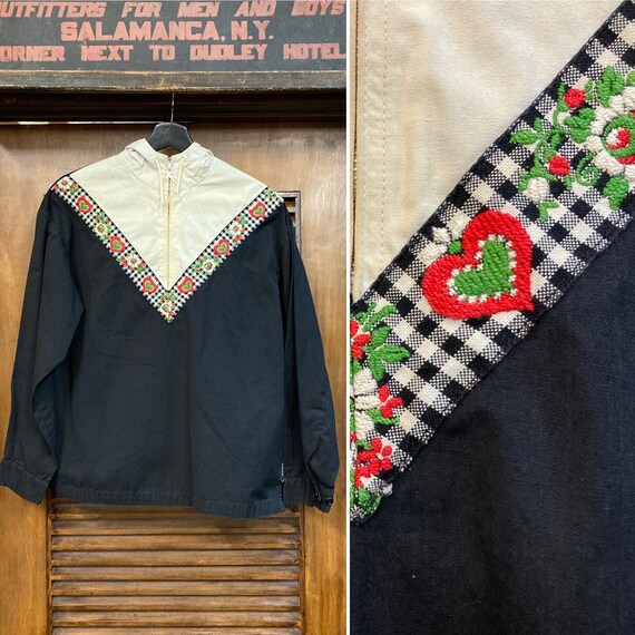 Vintage 1950’s “White Stag” Hooded Jacket, 50’s Ja