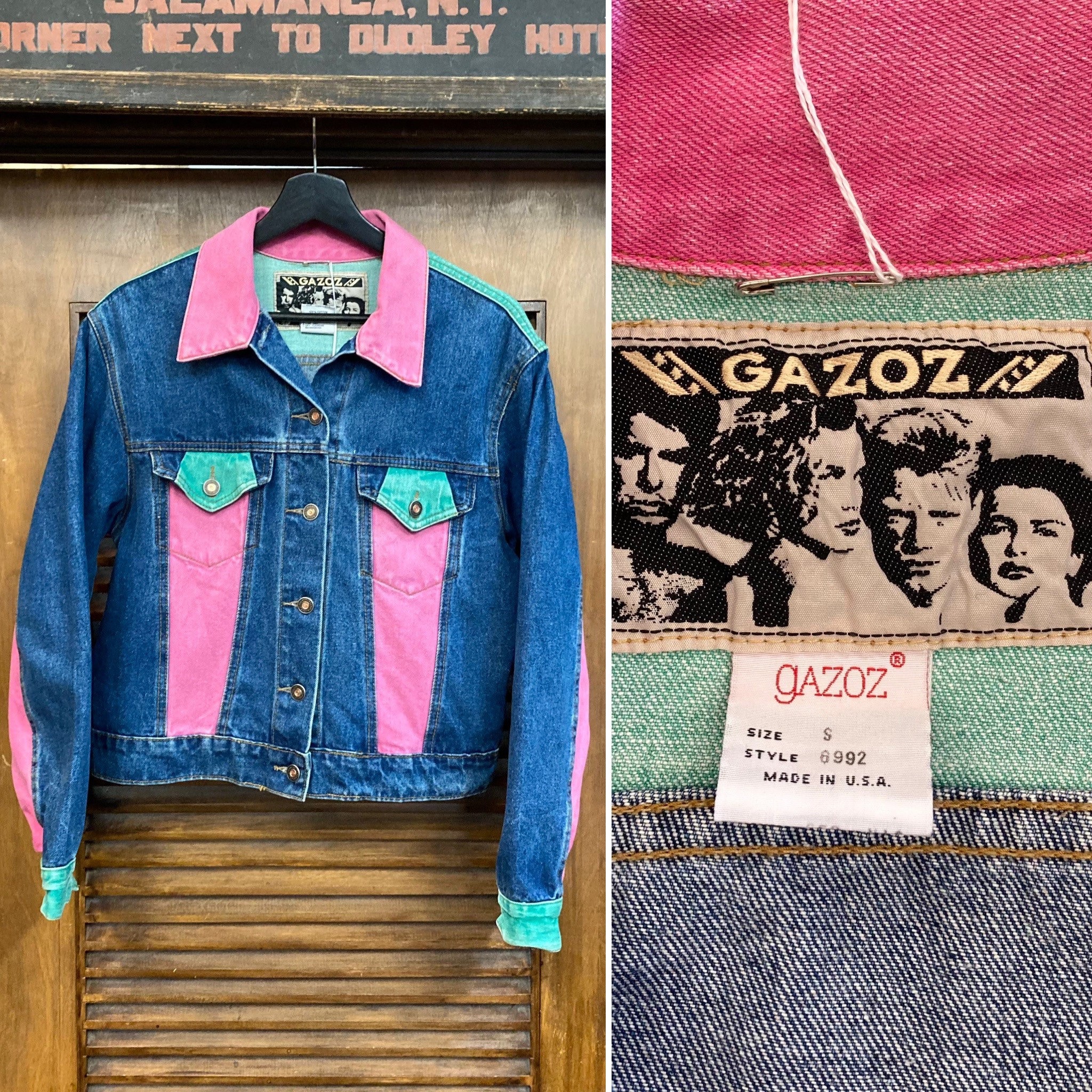 Vintage 1980's “gazoz” Label Color Block Denim New Wave Vintage 1980's “gazoz” Label Color Block Denim New Wave