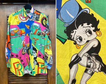 VERSACE JEANS COUTURE マリリン&BettyBoopブルゾン 1991 Versace Pop Art Andy Warhol Marilyn Monroe X Betty Boop