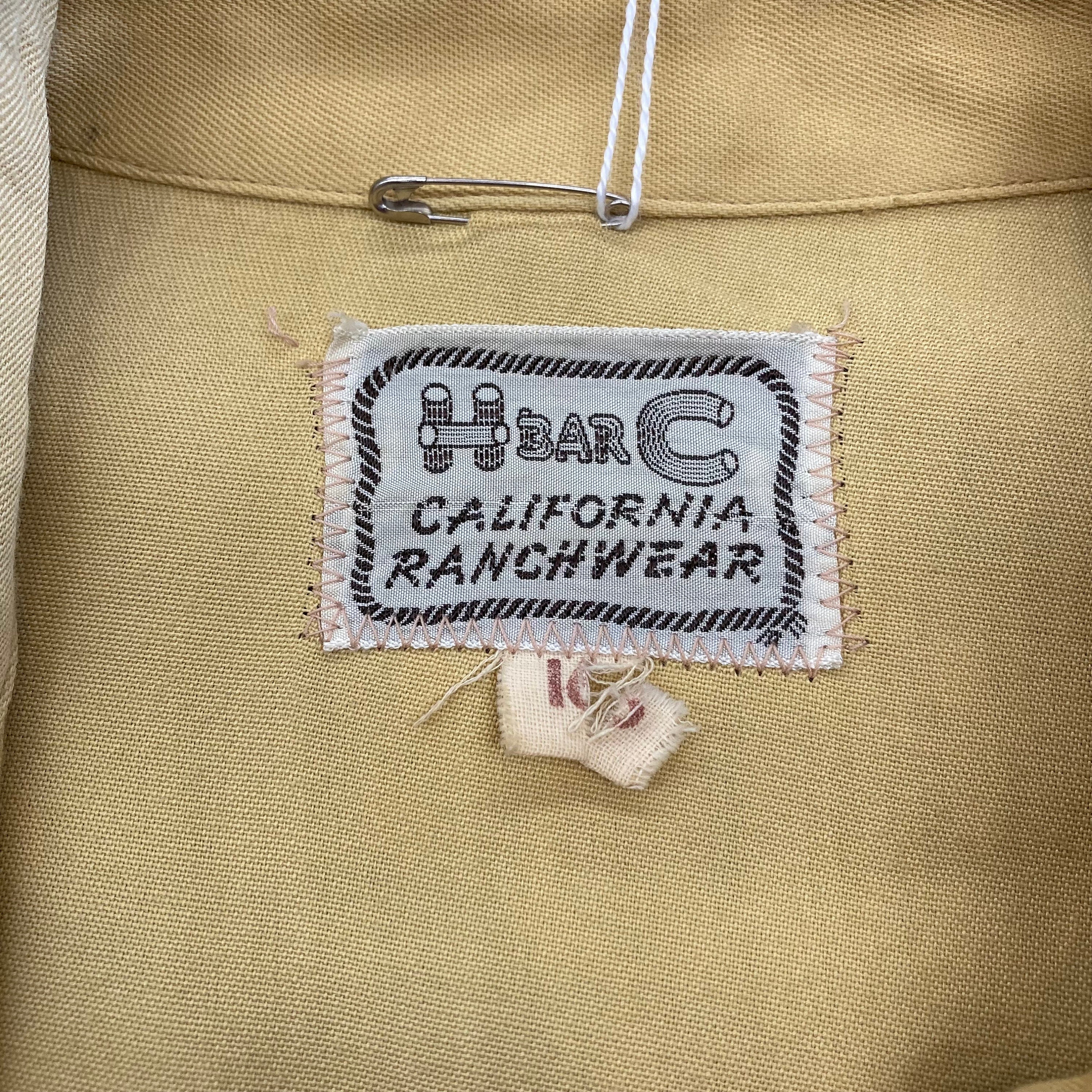 ヴィンテージ 1950 年代「H バー C」カリフォルニア ランチ ヴィンテージ 1950 年代「H バー C」カリフォルニア ランチ