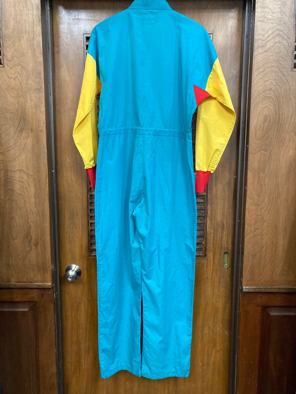 Vintage 1980's New Wave Avant Garde Colorblock Mod Jumpsuit Outfit ...