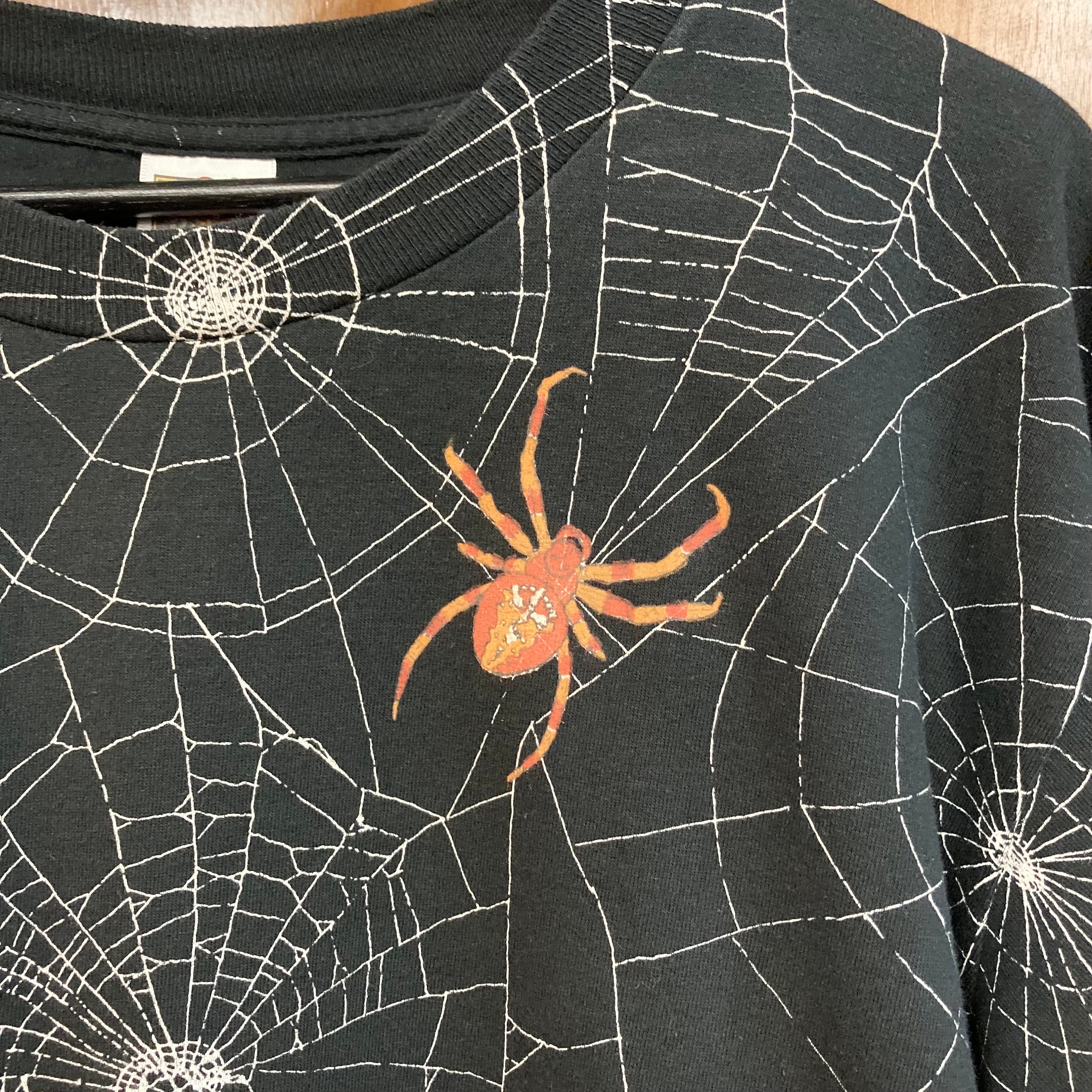 HWY×US/Big Spider Web L/S T-Shirt Spider-man Mens Long Sleeve T-shirt - The Amazing Spider-man
