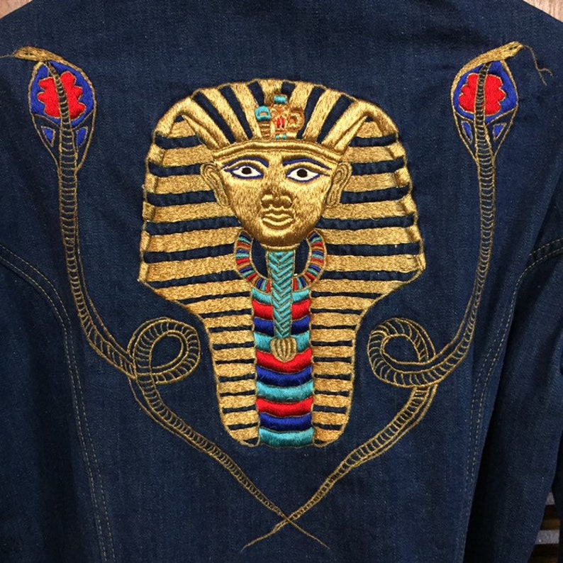 Vintage 1970s Antonio Guiseppe King Tut Denim Jacket, Vintage Denim, Vintage Jacket, 1970s Denim, Vintage Clothing image 6