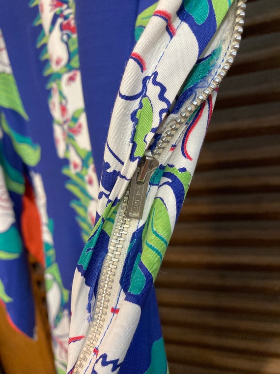 Vintage 1940’s Original Vertical Floral Rayon Pak… - image 5