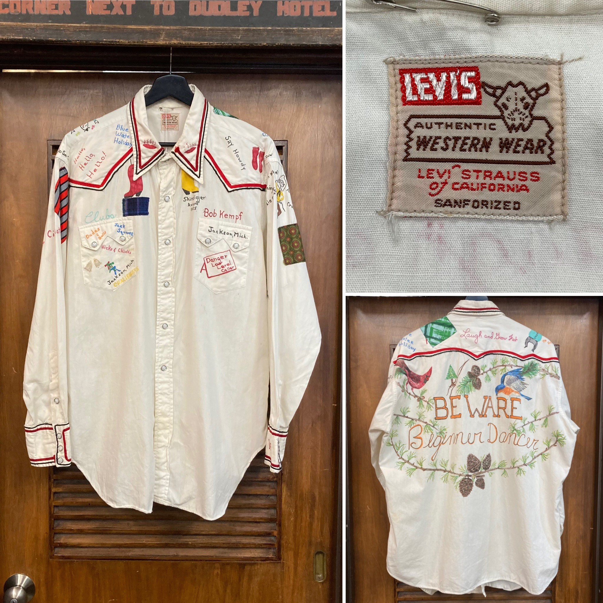 Vintage 1950s Levis Artwork Western 