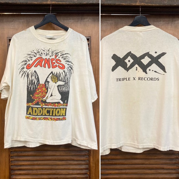 Vintage 1980s From 1987 janes Addiction Original Rock Band T-shirt