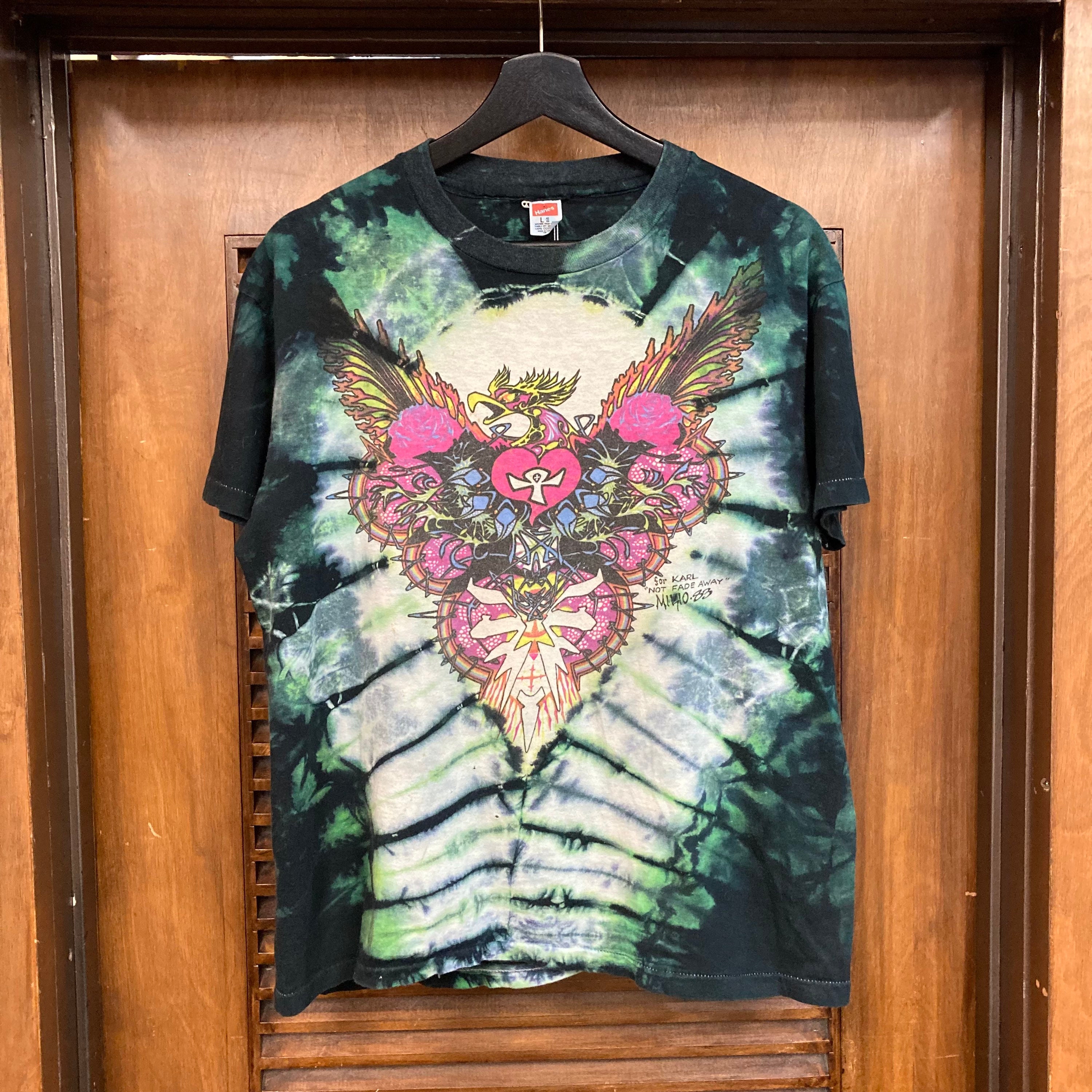 Vintage 1980's Dated 1983 Tie Dye Deadhead Mikio Artist Two-sided