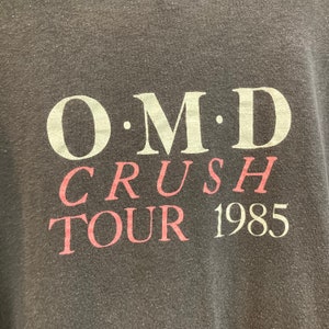 Vintage 1980s OMD 1985 Tour Orchestral Maneuvers in the Dark New Wave Electronic Band T-Shirt, 80s Tee Shirt, Vintage Clothing image 6