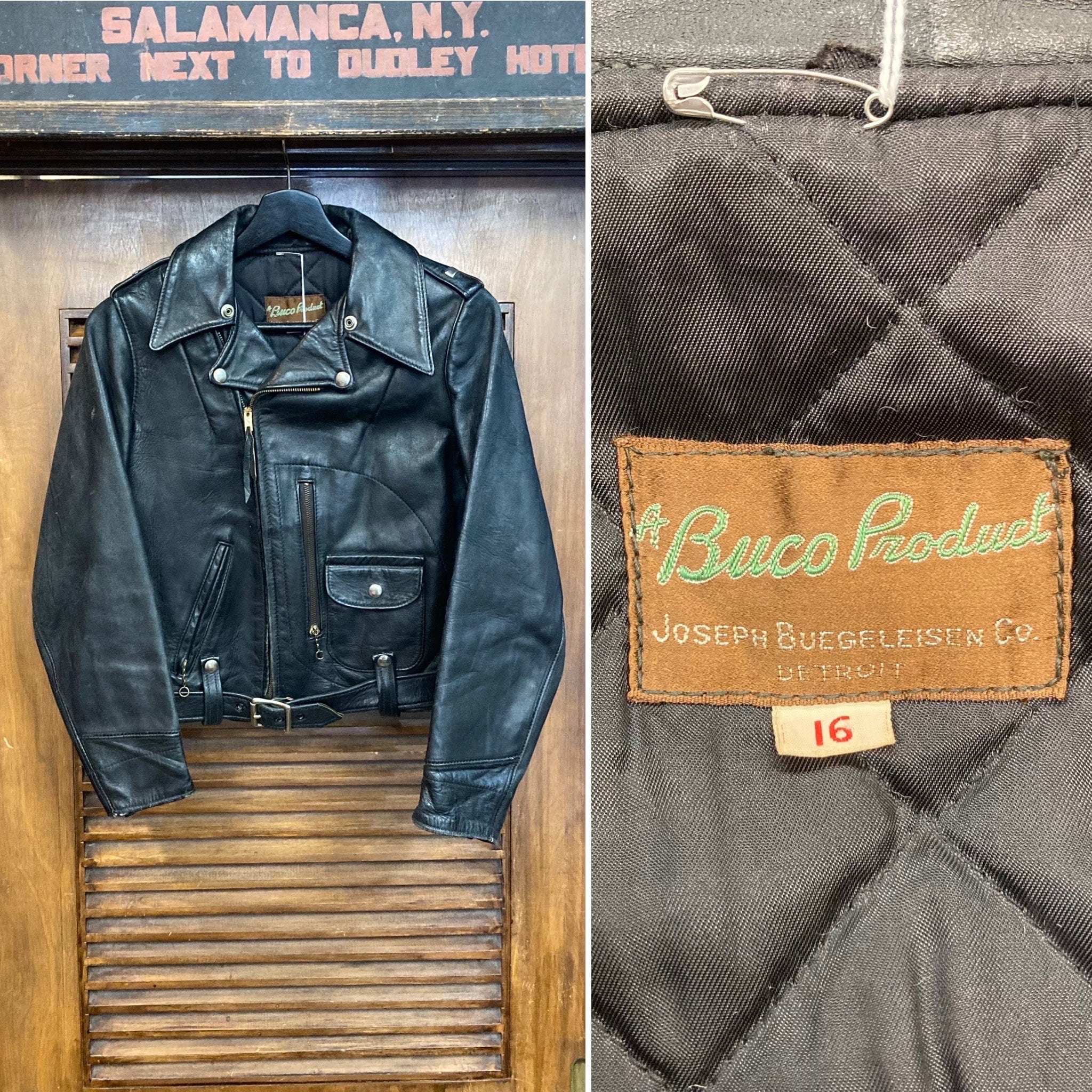 Vintage 1950's Ladies “buco” Black D-pocket Motorcycle Vintage 1950's Ladies “buco” Black D-pocket Motorcycle