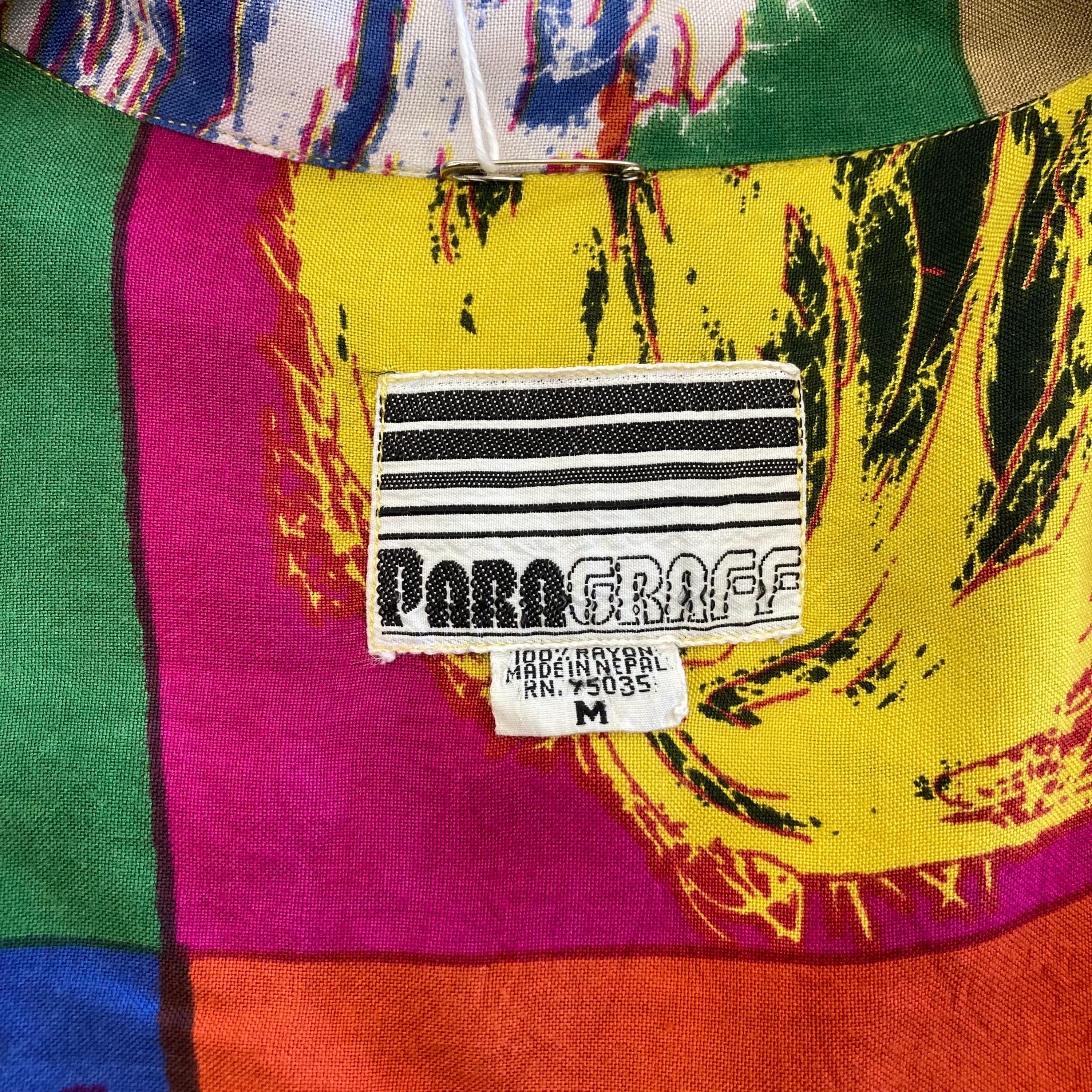 トップス 1980s Andy Warhol all pattern rayonshirt Vintage 1980's