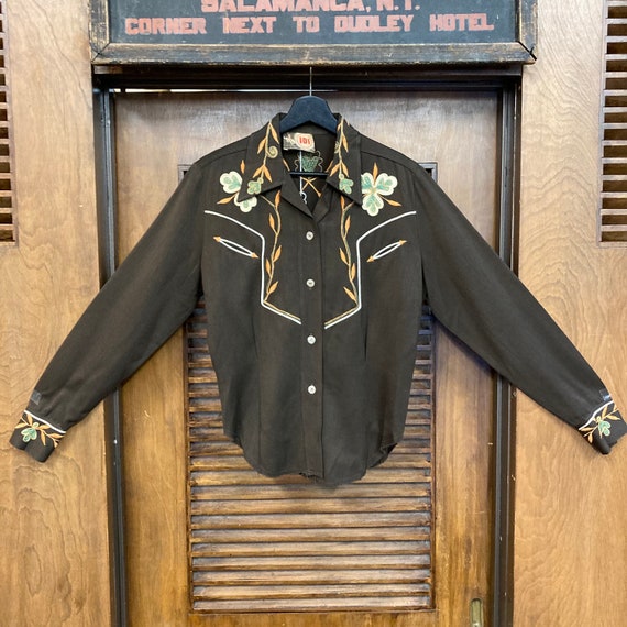 高評価！ Western Brand “101” 1940's Vintage Cowboy Gabardine Ladies トップス