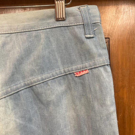 Vintage 1970’s w32 “Faded Glory” Tiger Flocked De… - image 6