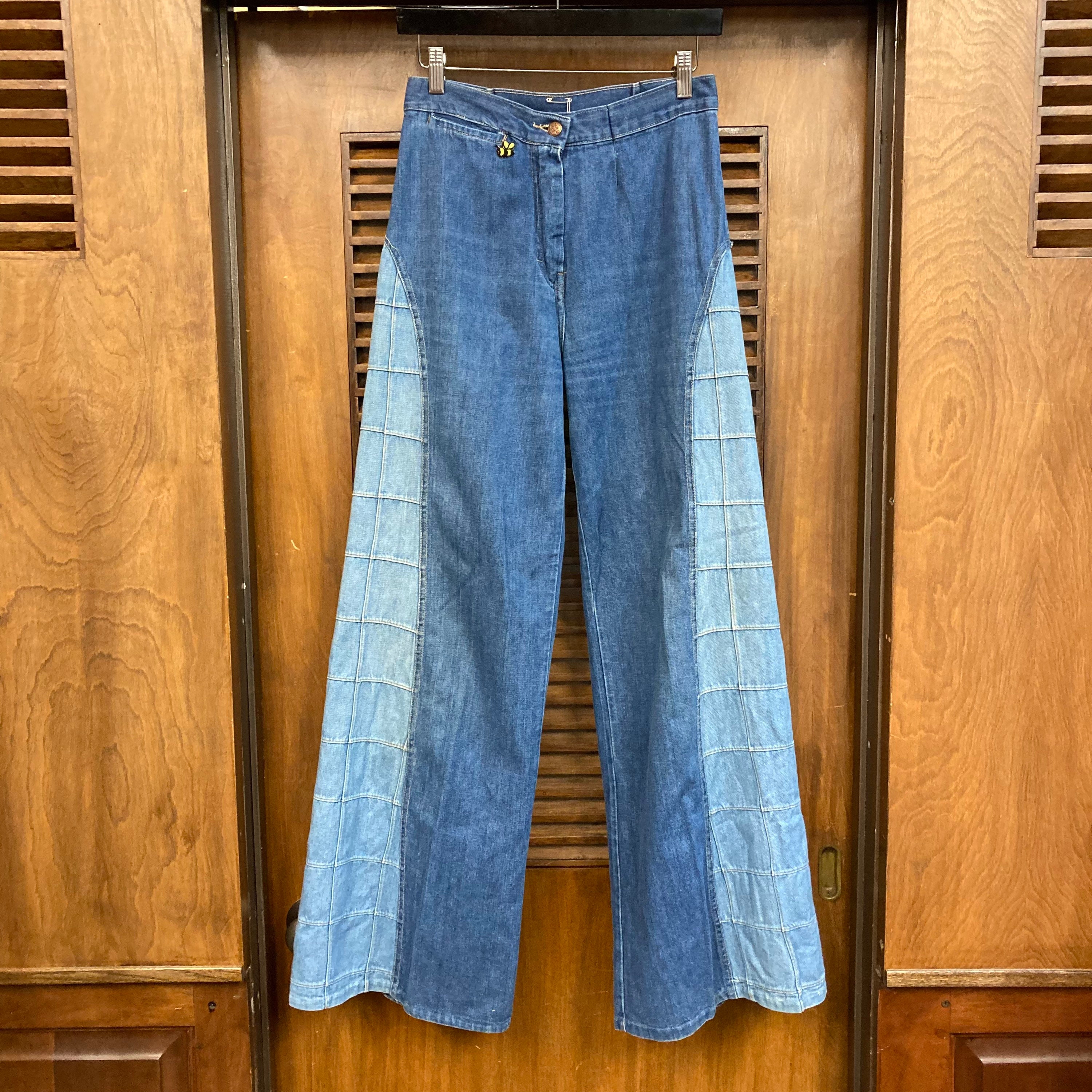 Vintage 1970s Hippie Disco Style Denim 