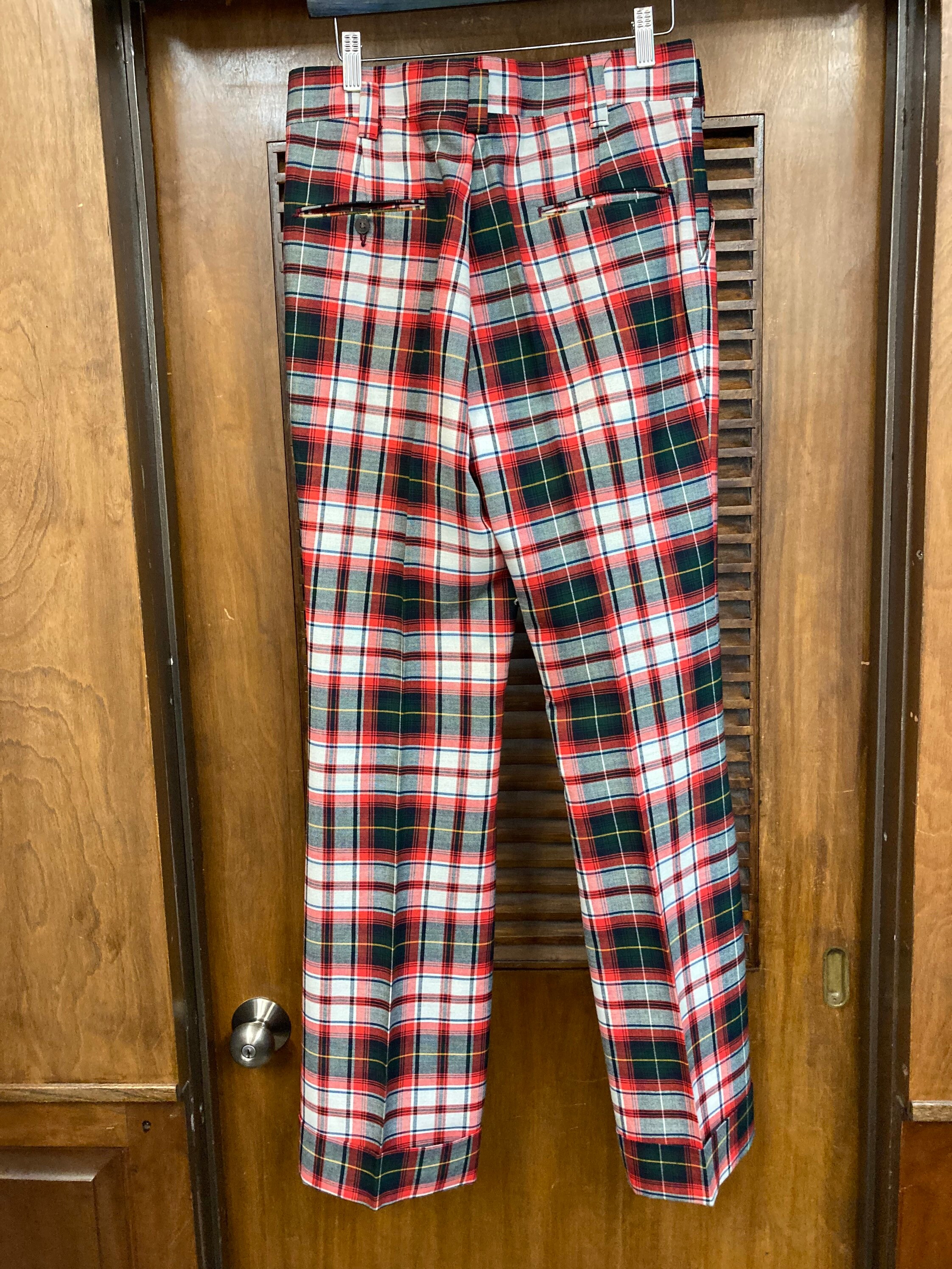 Vintage 1960's 38R Tartan Plaid Two Piece Mod Glam Suit Vintage 1960's 38R Tartan Plaid Two Piece Mod Glam Suit