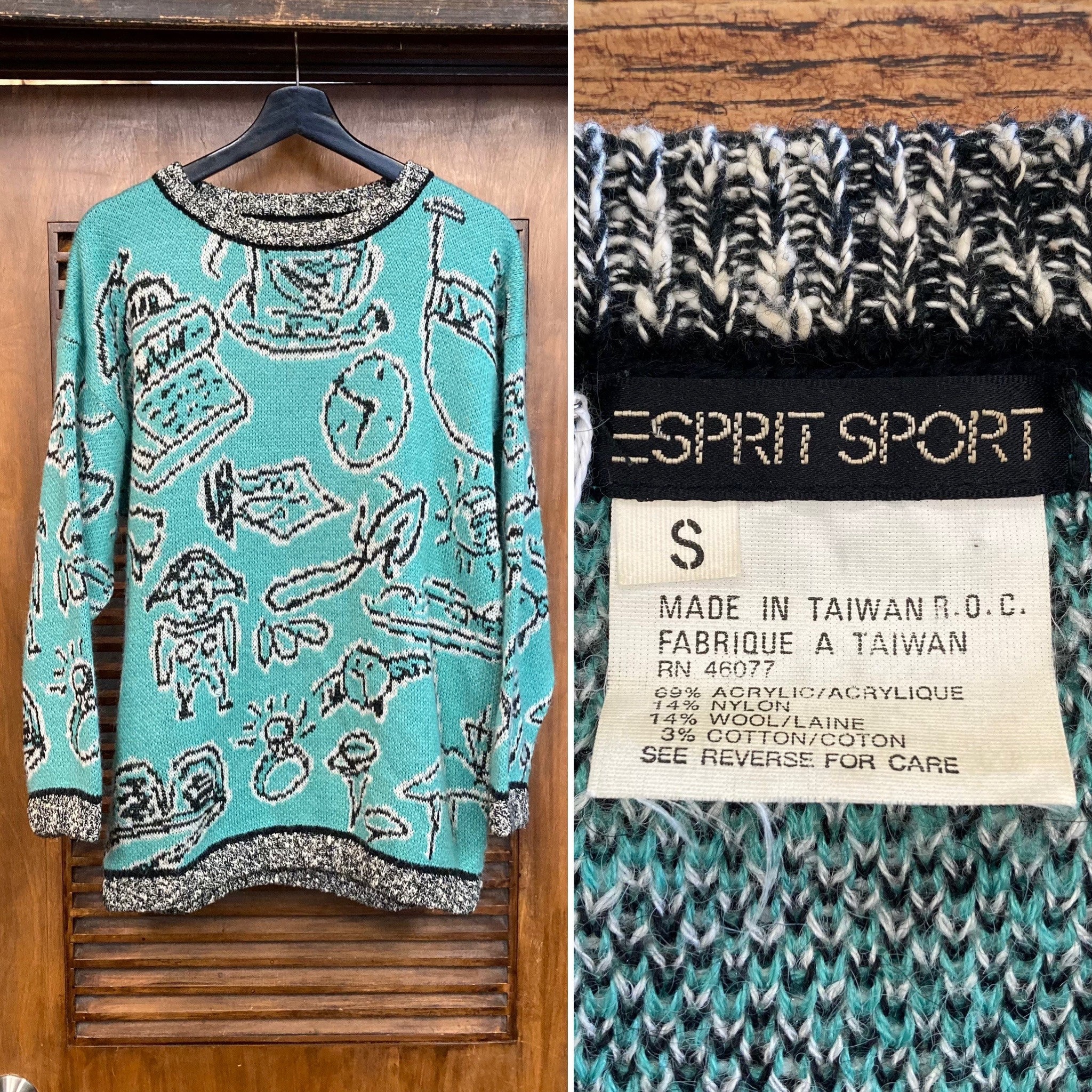 Vintage esprit bohemian knit unif y2k