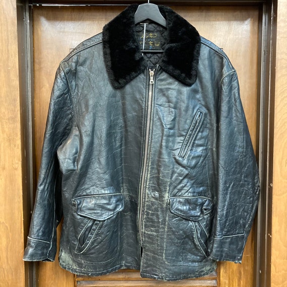 Vintage 1950s Schott Perfecto 3 4 Length Steerhide Leather Jacket