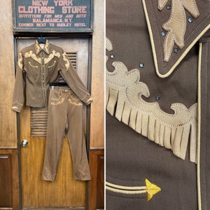 RESERVED, Vintage 1950’s Ladies “California Ranchwear” Western Cowboy Gab Rockabilly Shirt & Pants Outfit Set, Pant Suit, Western, Cowboy