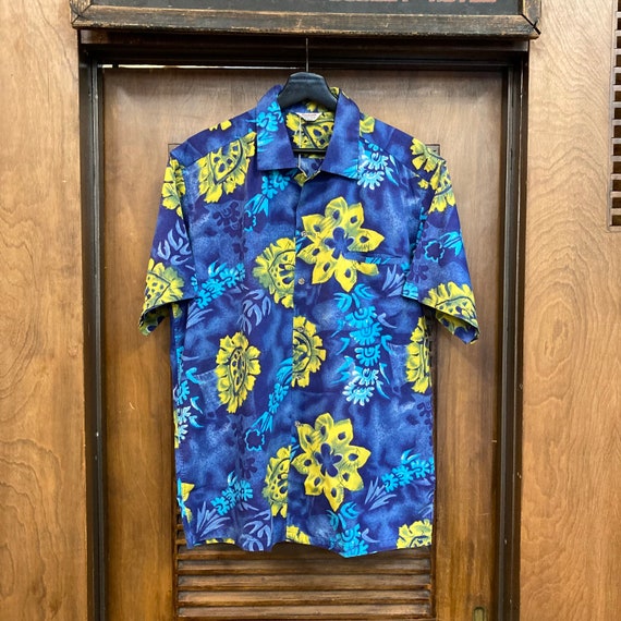 Vintage 1950’s Size L “Kamehameha” Floral Cotton … - image 2