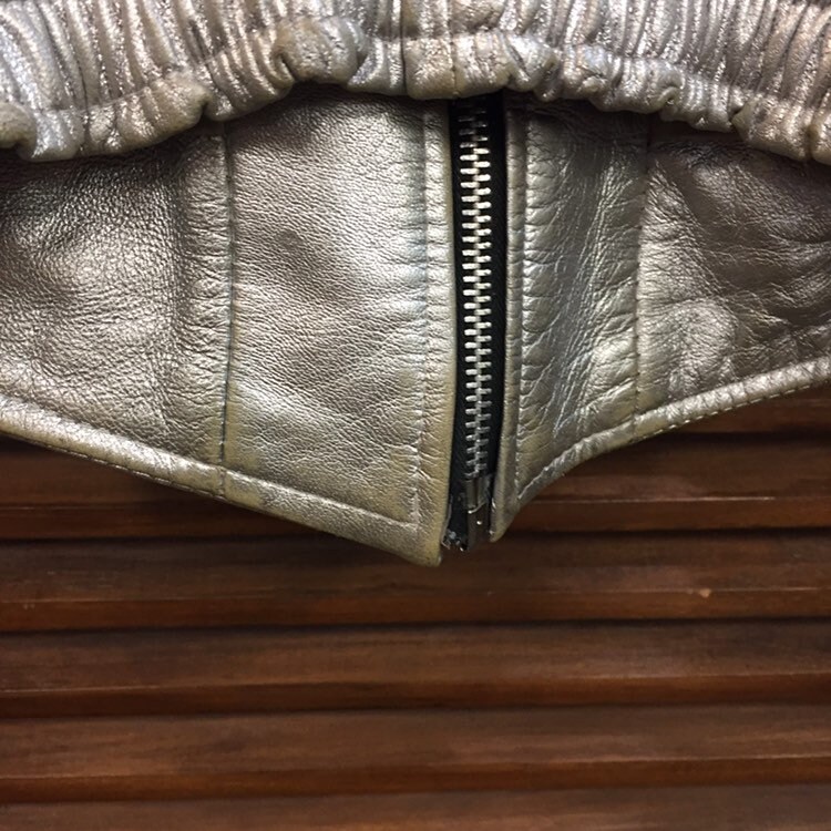 Vintage 1980's “boy London” Silver Cropped Leather Jacket Vintage 1980's “boy London” Silver Cropped Leather Jacket