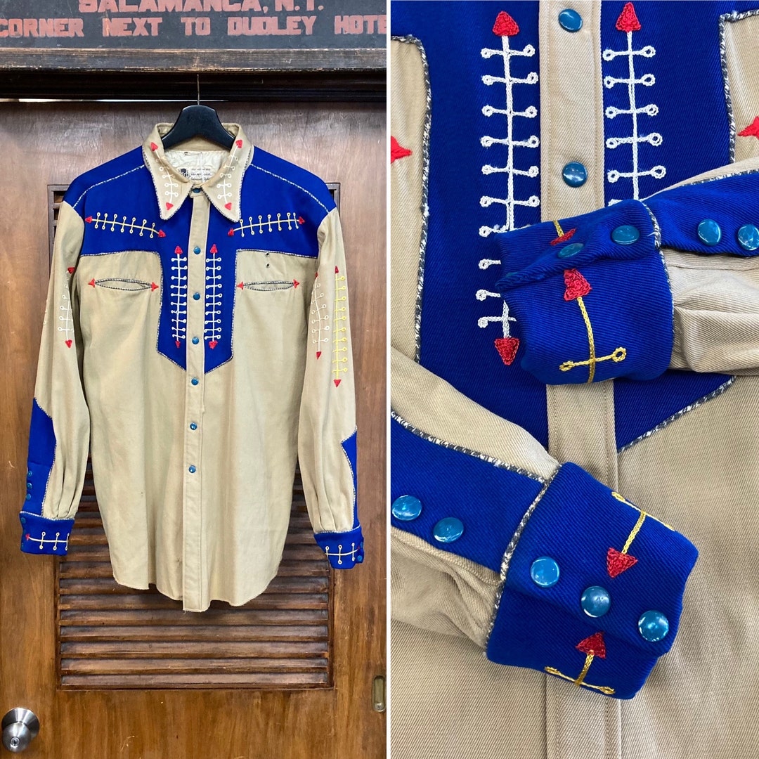Vintage 1940s N. Turk Amazing Cowboy Western Embroidered Rockabilly Shirt, Original Details, 40s Vintage Clothing - Etsy Vintage 1940s N. Turk Amazing Cowboy Western Embroidered Rockabilly Shirt, Original Details, 40s Vintage Clothing - Etsy