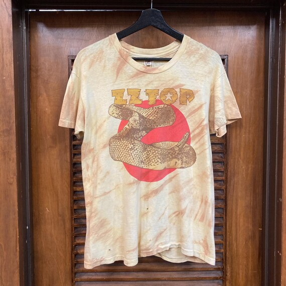 Vintage 1970's ZZ Top Rock Band Cotton T-shirt, Rattle Snake