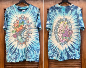 Vintage 1990’s Dated 1994 “Liquid Blue” Label Grateful Dead Ski Bear Deadhead Rock Band T-Shirt, Grateful Dead, 1990’s T-Shirt