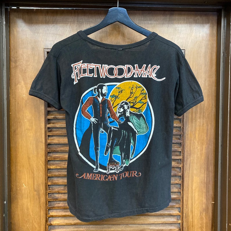 Vintage 1970s Fleetwood Mac Rock Band 1978 American Tour, All Cotton, Made in Pakistan, Two-Sided Tee, 70s T-Shirt, Vintage Clothing image 3