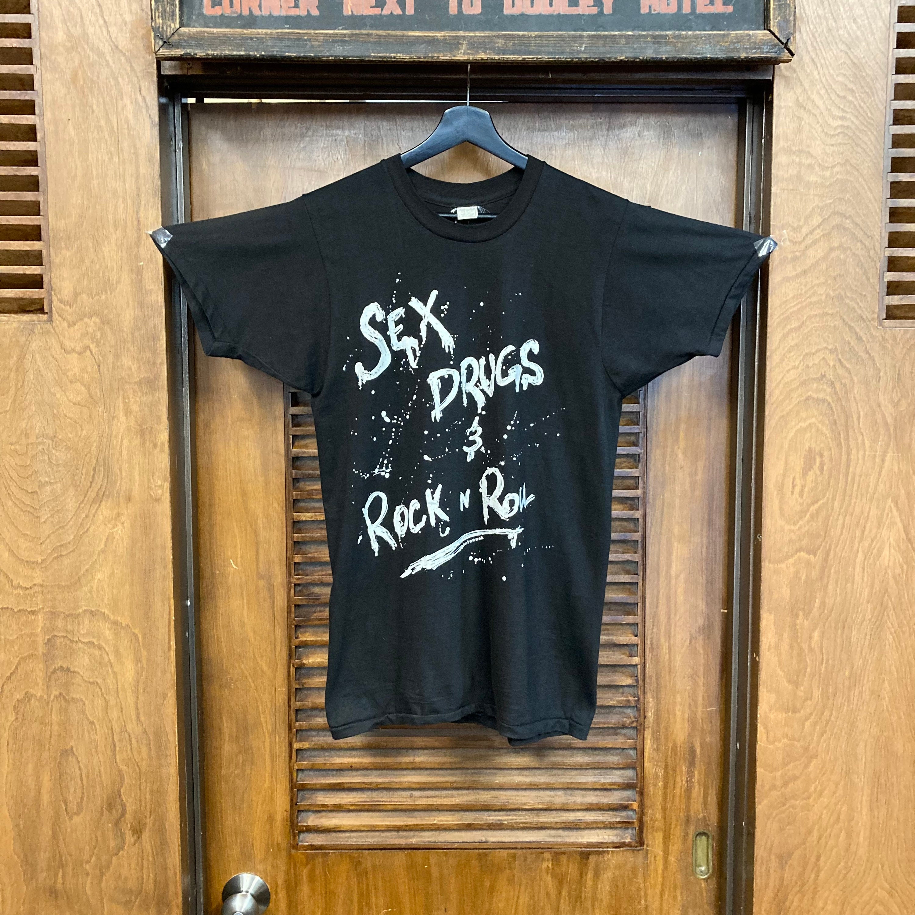 Vintage 1980's “sex, Drugs, & Rock N Roll” Cotton T-shirt