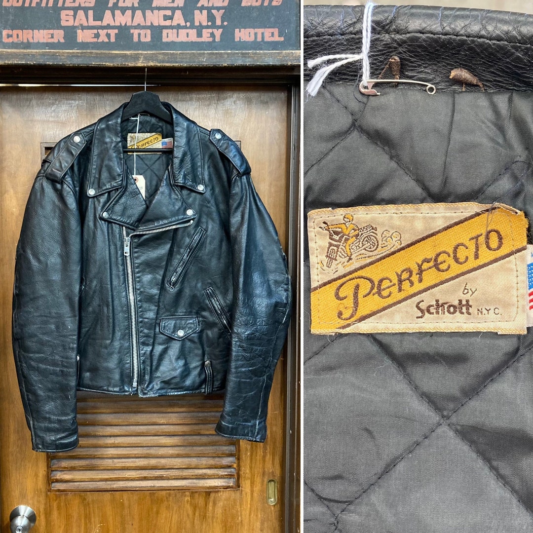 80年代SCHOTT PERFECTO バイ カータグ後期　オイルドジャケット 80's Schott 