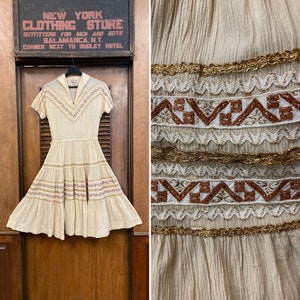 Vintage 1950s Southwest Style Patio Western Rockabilly Dress - Etsy