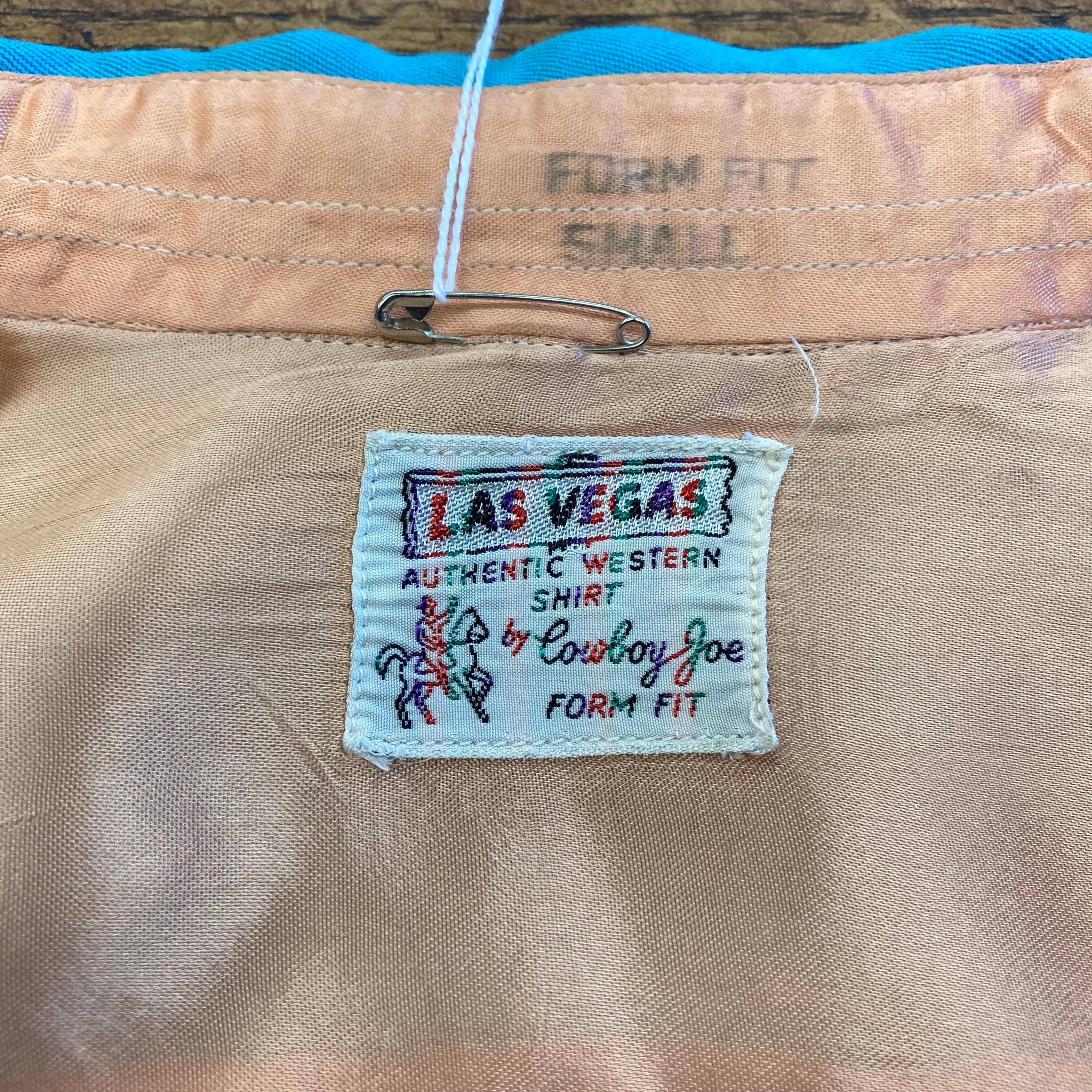 Vintage 1950's Two-tone “las Vegas” Cowboy Western Gabardine