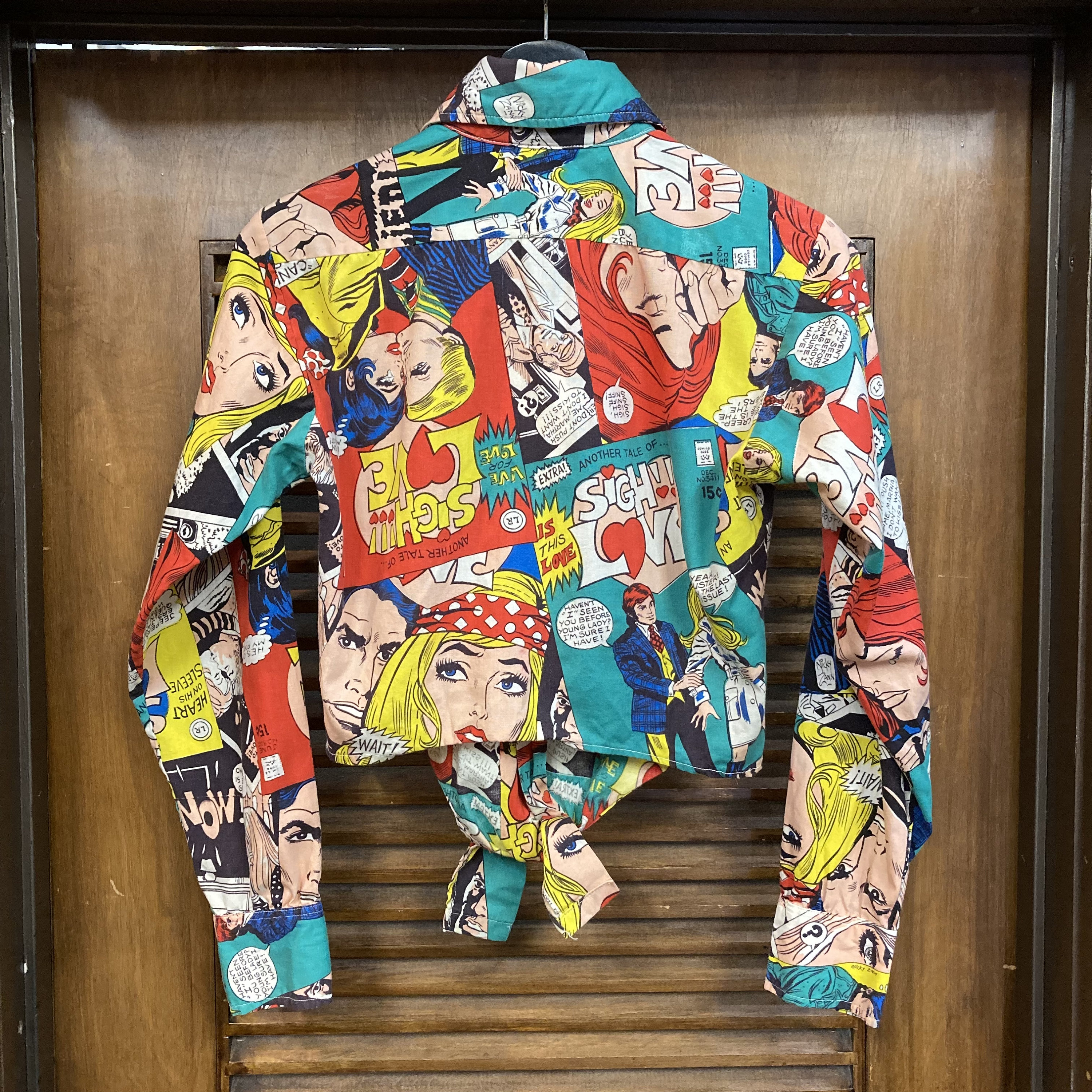 Vintage 1960's “campus” Nicky Zann Comic Book Art Mod Waist-tie