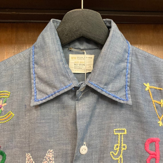 Vintage 1970’s Chambray “Ranch Brandings” Western… - image 6
