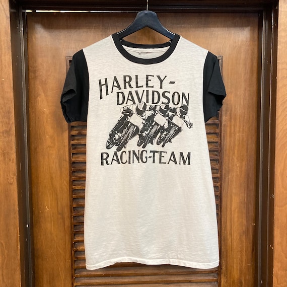 Vintage 1980's Harley Davidson Motorcycle Racing Team MC Club