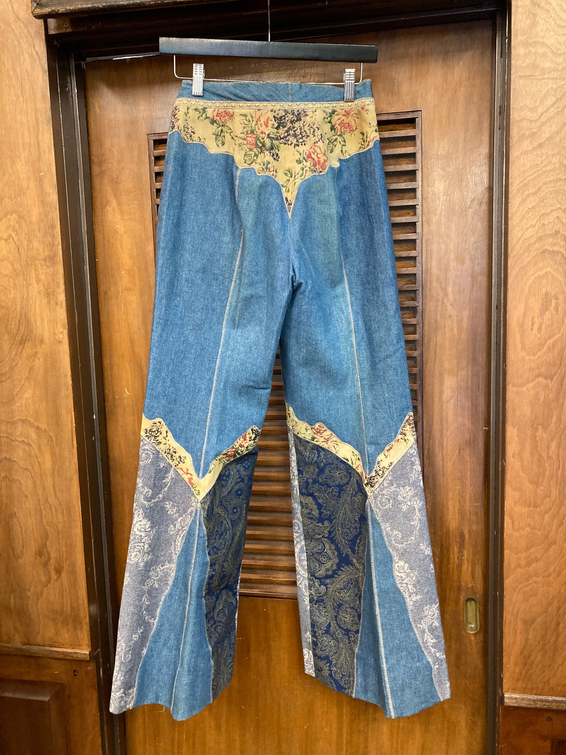 ロベルトカバッリ ヴィンテージ 総柄 プリント デニム ジーンズ