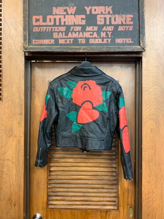 Vintage 1990's Michael Hoban Rose & Heart Leather