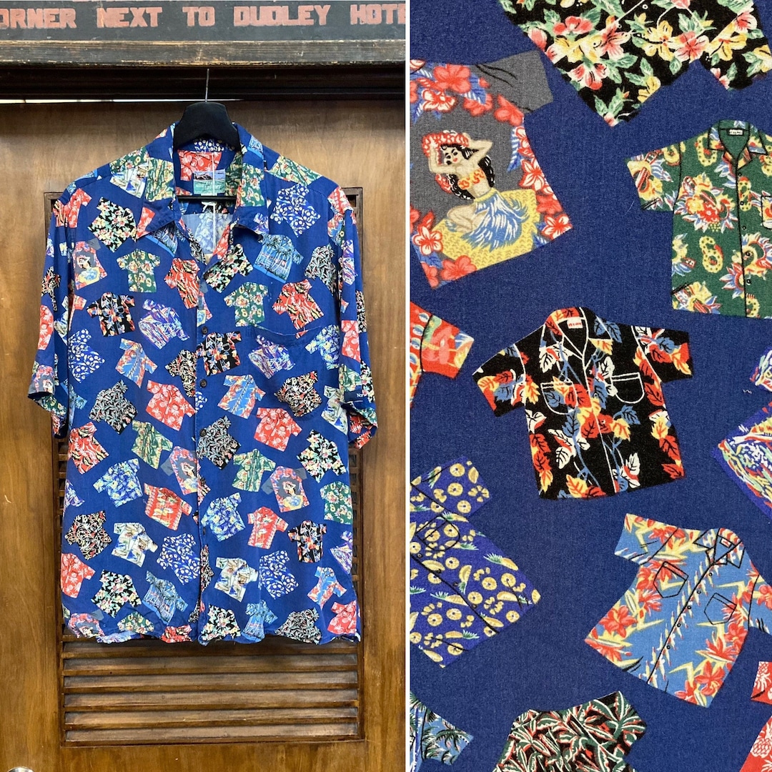 トップス 90s reyn spooner pullover hawaiian shirt Vintage Reyn Spooner Super Rare GTE Hawaiian Telecom NEW