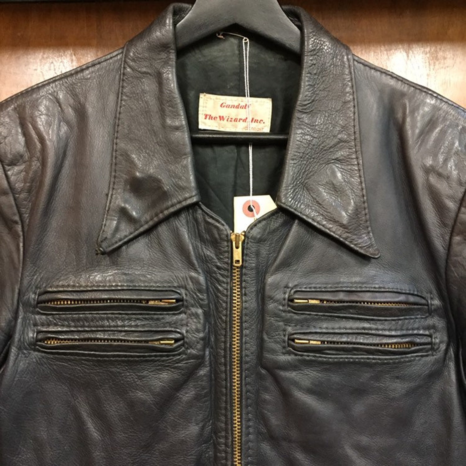 Vintage 1960s Gandalf Brand Dark Color Rare Leather | Etsy
