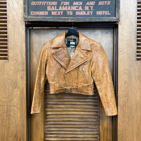 人気ショップ Michael Beach “north 1980's Vintage Hoban” Snakeskin Brand ジャケット・アウター
