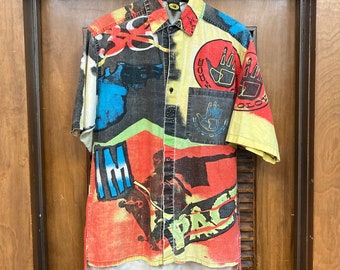 Vintage 1980's Dated 1988 “body Glove” Label Skateboard Print New