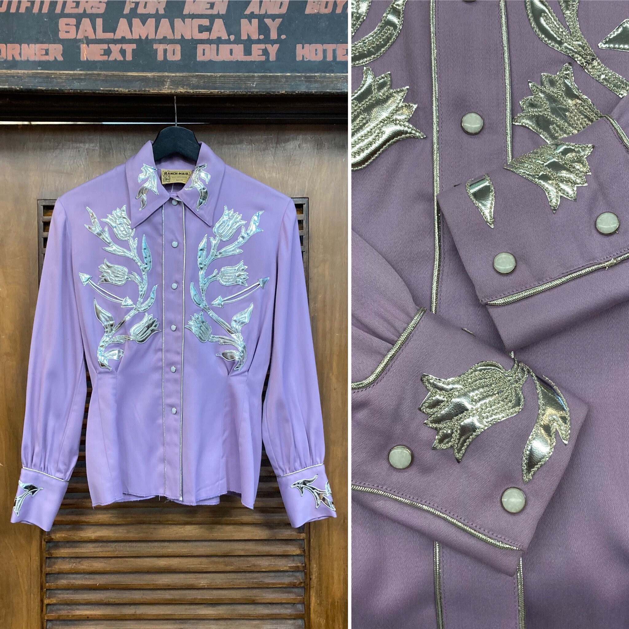 lavender western shirt