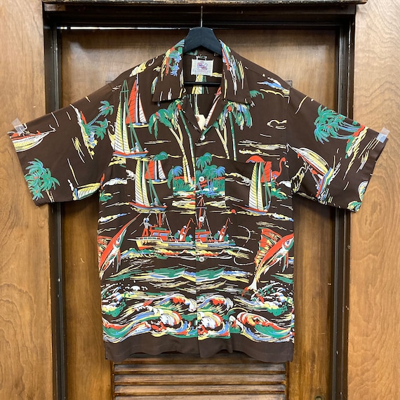 Vintage 1950’s Size L “Duke Kahanamoku” Marlin Bo… - image 2