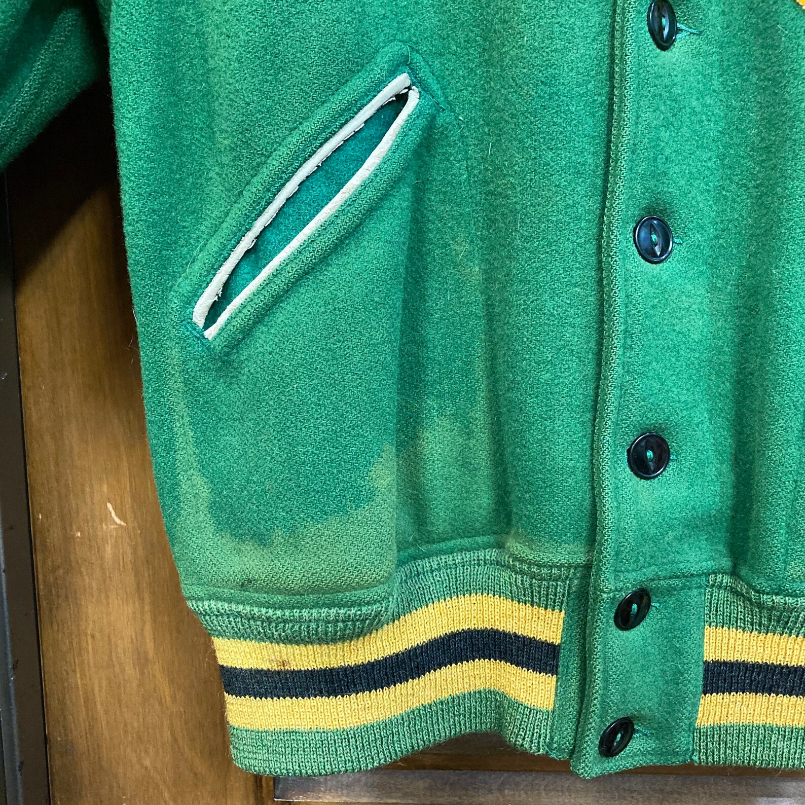 Vintage 1940s Golden Gloves Boxing Athletic Varsity Wool Etsy