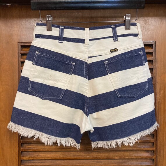 Vintage 1960’s/70’s Wrangler Blue and White Strip… - image 4