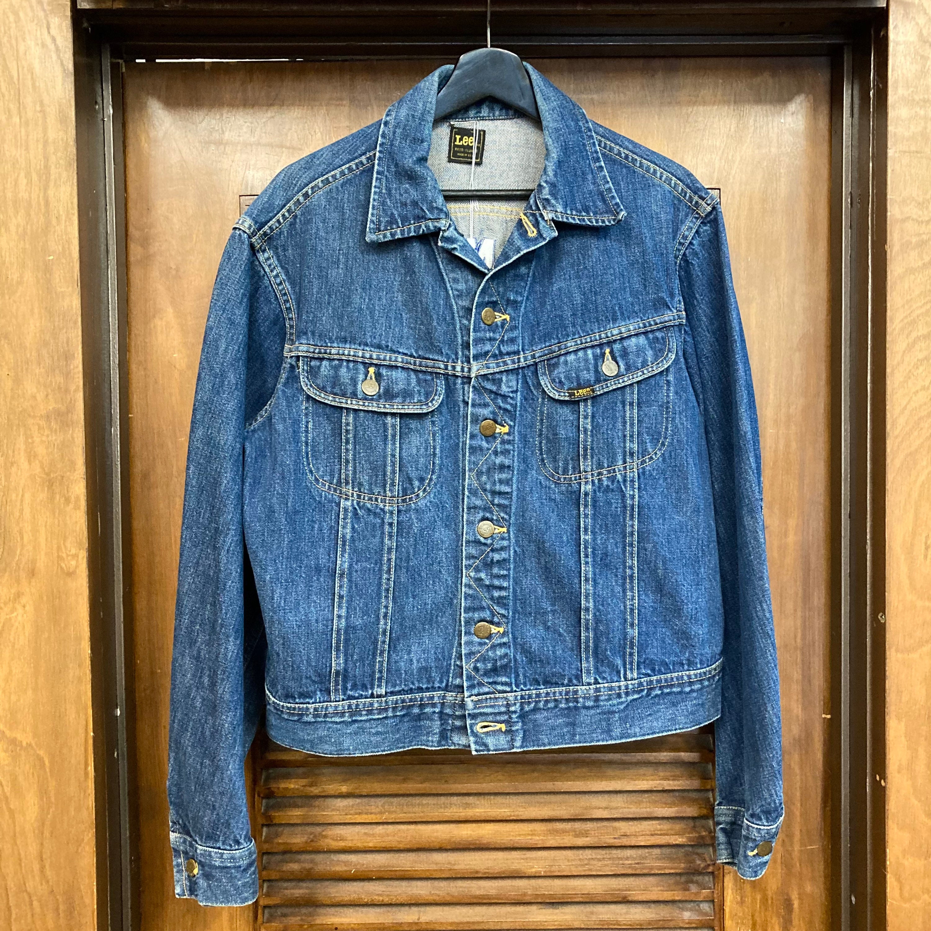 Vintage 1980's Lee Riders U.S. Navy Monster Art Denim Jacket Vintage 1980's Lee Riders U.S. Navy Monster Art Denim Jacket
