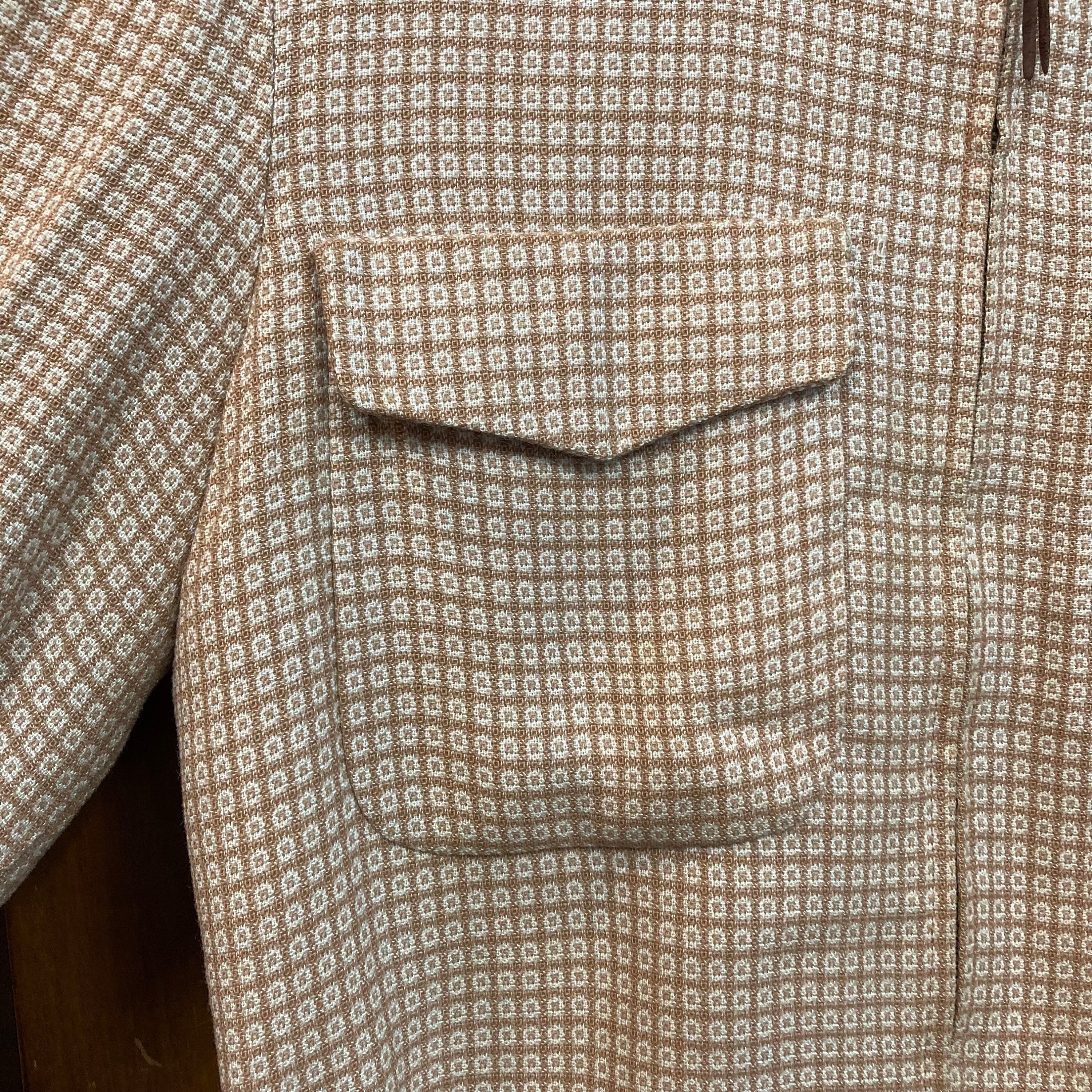 Vintage 1950s berkray Flap Pocket Rayon Rockabilly Jacket