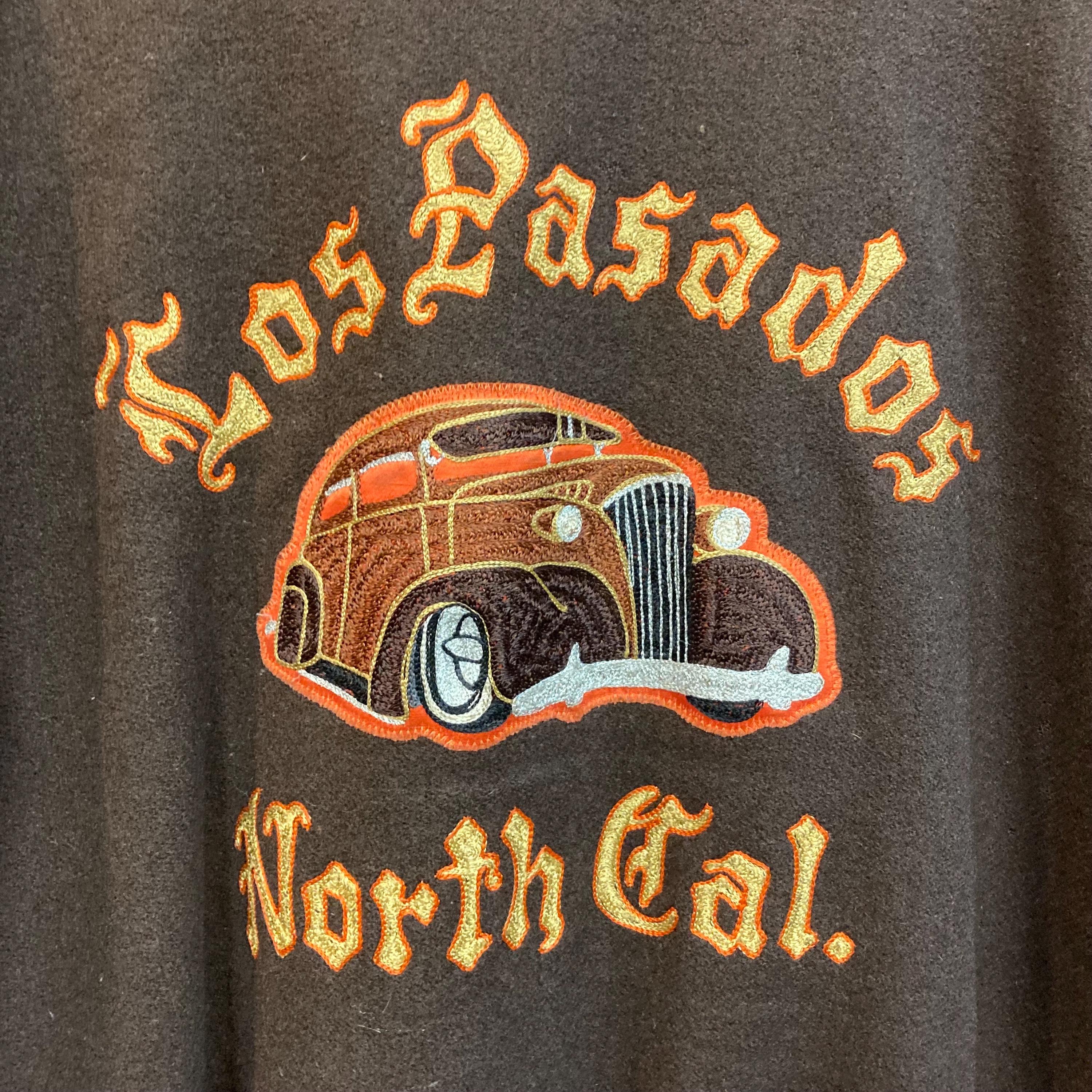 Vintage 1950's Size XXL “los Pasados” Wool Hot Rod Car Club